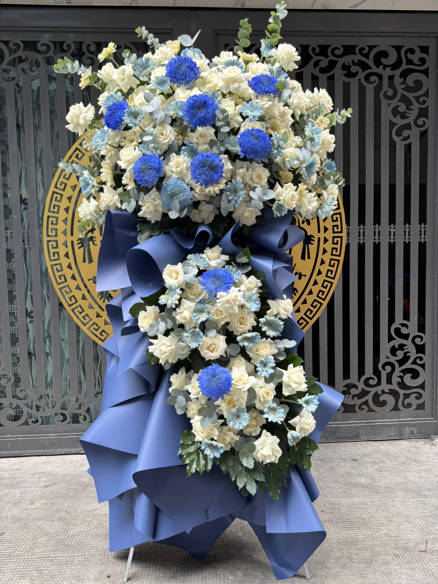 Lẵng Hoa Chúc mừng 2 tầng - 214